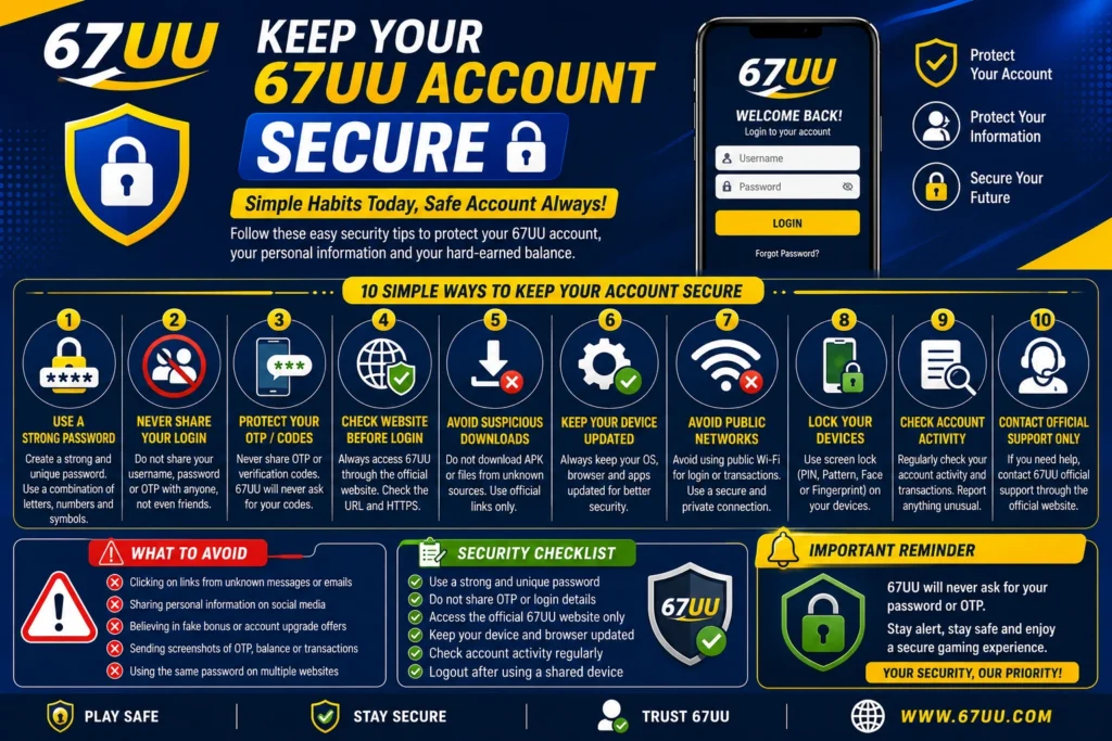 67UU Account Secure: Simple Safety Guide